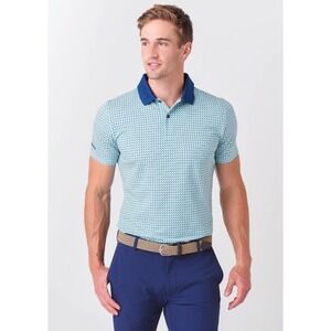 BONOBOS Golf Slim Fit Mens Size XXL Polo Shirt Sailboat Print Performance